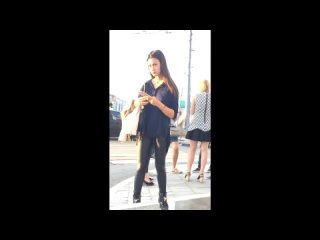 secret filming of a girl in leggings