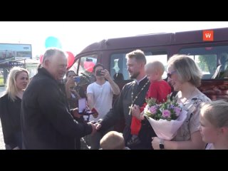 the ponomarev family was presented with a minibus